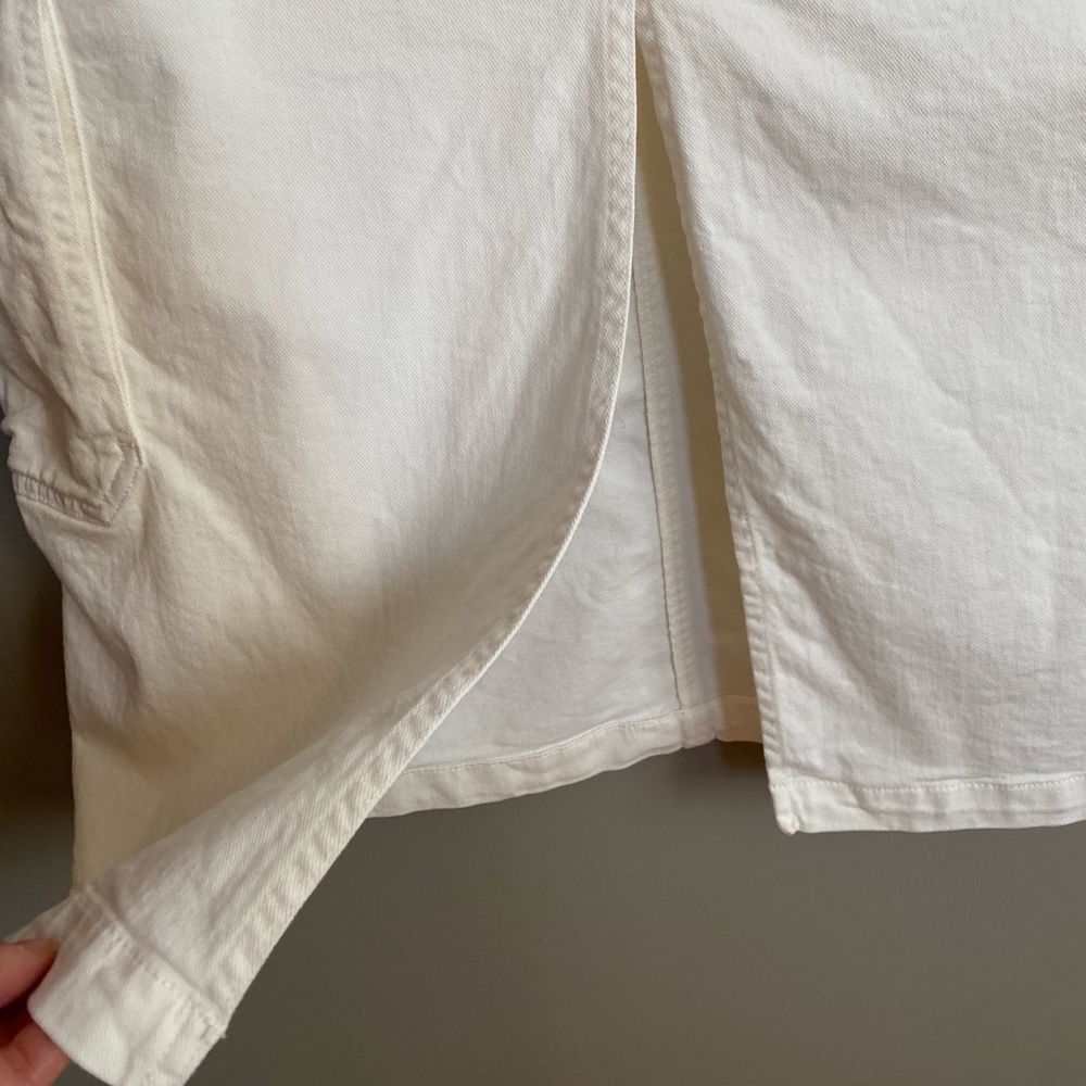 Aritzia TNA Troop Cargo Maxi Skirt White Exclusive TNA embroidery Size 12 - Picture 12 of 15